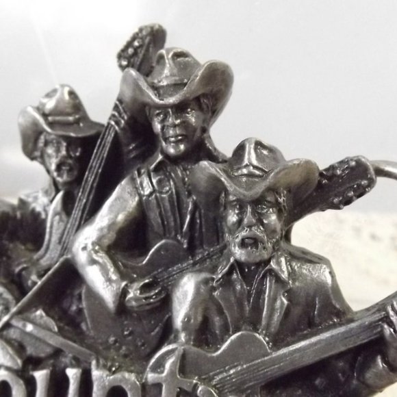 Country Western Vintage Pewter Belt Buckle, Bergamot Brass Works 1981 - Picture 3 of 9